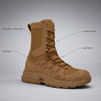 Bottes tactiques pour hommes, bottes de randonnée montagne à tige haute, semelles épaisses, résistantes à l'usure, antidérapantes, à lacets, été/hiver