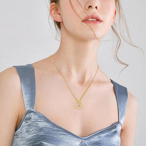 Collier Cœur Nœud d'Amour Infini Élégant de Haute Qualité en Gros pour Mère et Fille - Product Image 1
