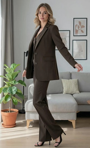 Elegant Three Piece Women's Pantsuit <b>Set</b> Tailored Blazer Vest and Pants Wedding Guest Formal Outfit for Parties Events & <b>Office</b> - Product Image 2