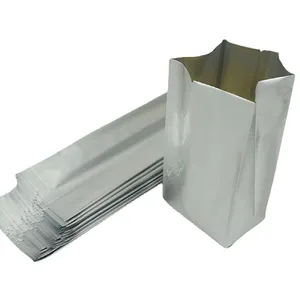 Wholesale Plastic Laminated Heat Seal Side Gusset Food Aluminum foil Vacuum Pouch Small Tea Package Bags