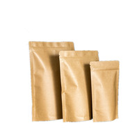 Sachets d'emballage alimentaire personnalisés en papier kraft refermables avec fenêtre transparente – Sacs en papier kraft