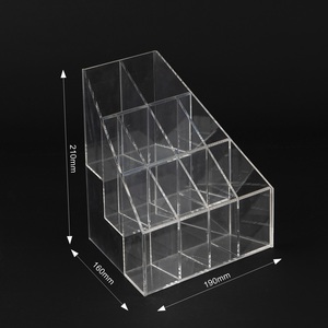 Sẵn sàng để tàu nhà máy trực tiếp hiện đại 4-Tier rõ ràng Acrylic Son môi hiển thị trường hợp có thể gập lại bảng Top Box thả - Product Image 6