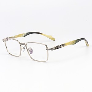 Lunettes de vélo modernes en corne de buffle pour hommes et femmes, montures optiques multifocales progressives tendance pour dames, personnalisables en gros - Product Image 3