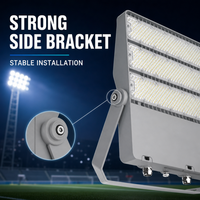 Proyector LED de Grado Estadio, Luminaria de 750W AC220V, 3 Módulos, Carcasa de Aluminio Fundido, Reflector para Exteriores, Centro de Bádminton