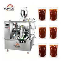 Ligne d'emballage automatique rotative pour sachets préformés de sirop et de chocolat, machine d'emballage robuste pour sachets préfabriqués