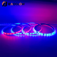 Bande LED étanche IP67 à faible MOQ, 100V-240V, 60 LED, couleurs variées (rouge, bleu, jaune, vert, rose, violet, orange, bleu)