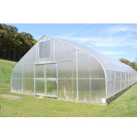 Tente de serre de tunnel de jardin en plastique renforcé solaire passif en polycarbonate solaire dôme