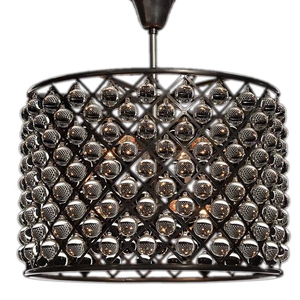 Nhà hàng treo ánh sáng <span class=keywords><strong>Spencer</strong></span> Hoop Đèn chùm cổ điển pha lê Đèn chùm Cristal ánh sáng cổ treo đèn trang trí - Product Image 1