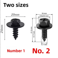 Vis autotaraudeuses à tête hexagonale pour fixation de pare-chocs et ailes de voiture Lexus 90159-60498