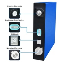 Sel Baterai Lithium Ion Prismatis Lifepo4 3.2V 100AH Kustom Berkualitas Tinggi, Baterai Lithium 3.2V 200Ah untuk 12.8V