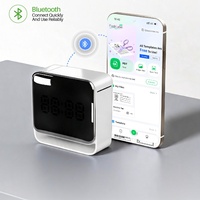 Y12PRO Printer Label Termal Portabel 0.5 Inci dengan Jam Waktu, Mesin Pencetak Stiker Label Mini Bluetooth