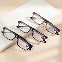 ZY18227 lunettes PC à monture mince gris/rouge moins 250 correction de la presbytie lunettes de lecture flexibles pour les femmes approvisionnement en gros