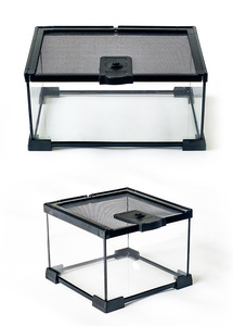 Terrario Multiespecífico para Reptiles e <span class=keywords><strong>Invertebrados</strong></span>, Vidrio Ultra Transparente, Iluminación de Alto Brillo, Diseño a Prueba de Escapes, Recinto de Cría - Product Image 2