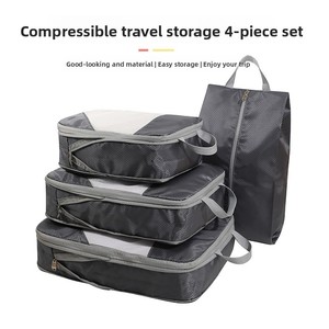 Cubos <span class=keywords><strong>de</strong></span> Compresión Oxford con Logotipo Personalizado OEM: Juego <span class=keywords><strong>de</strong></span> 4 Bolsas Organizadoras <span class=keywords><strong>de</strong></span> Equipaje Expandibles para Viaje, Fabricantes ODM - Product Image 4
