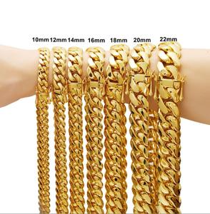 Gioielli Cubani HipHop, Collana a Catena Sottile Placcata in <span class=keywords><strong>Oro</strong></span> 14K, Stile Miami Cuban Link, Collana Monaco - Product Image 4