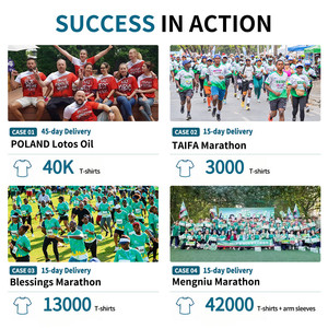 Maillot de sport personnalisé pour marathon, t-shirt de course à séchage rapide et respirant, imprimé, à manches courtes, pour événement d'équipe - Product Image 4