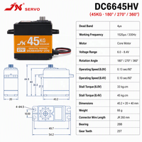 Servomoteur numérique JX 45KG à engrenages métalliques et plastiques, haute tension 6.0-8.4V, pour voitures RC, robots, drones industriels, pièces d'avions/bateaux RC