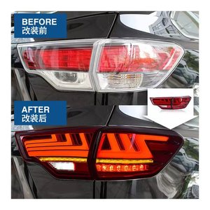 เหมาะสำหรับไฟท้าย LED ของรถยนต์ Highlander ปี 2015-2020, ไฟท้ายดัดแปลงสำหรับ Highlander, ไฟท้ายแบบต่อเนื่อง - Product Image 2