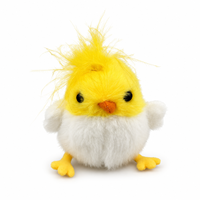 Gantungan Kunci Boneka Burung Lembut Bersuara, Mainan Suara Burung Bergetar, Kuning Putih, Bulu Halus, Aksesoris Tas, Hadiah Lucu untuk Anak-Anak, Pecinta Burung, Hadiah Ulang Tahun