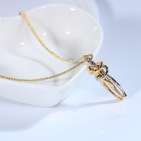 Cadeau Saint-Valentin 2024 – Ensemble Colliers Amour Baisers et Câlins Unisexe pour Hommes, Femmes, Filles et Couples – Bijoux de Saint-Valentin