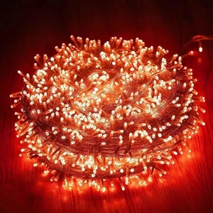 10m 72led Cổ Tích chuỗi đèn trong nhà ngoài trời cắm 3 dây giáng sinh đèn <span class=keywords><strong>LED</strong></span> 8 chế độ không thấm nước sao phong cách IP44 đánh giá đồng - Product Image 3