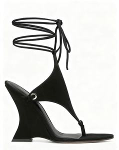 Sandali da donna con <span class=keywords><strong>tacco</strong></span> alto a <span class=keywords><strong>tacco</strong></span> alto da donna con spalline e spalline con spalline larghe scarpe per l'estate e l'autunno - Product Image 4