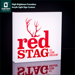 Siêu mỏng <span class=keywords><strong>LED</strong></span> hộp đèn hiển thị 3D Backlit chữ Acrylic dẫn đăng ký hộp đèn quảng cáo - Product Image 5