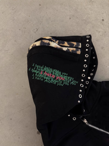 <span class=keywords><strong>Felpa</strong></span> <span class=keywords><strong>Nera</strong></span> Tinta Unita <span class=keywords><strong>con</strong></span> Cappuccio e <span class=keywords><strong>Zip</strong></span> in Cotone Unisex Spessa Comoda Leggera Stile Streetwear <span class=keywords><strong>con</strong></span> Stampa Personalizzata da <span class=keywords><strong>Uomo</strong></span> - Product Image 3