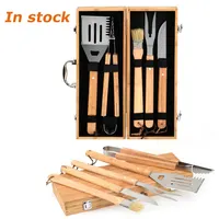 Churrasco Kit with Stainless Steel Handle