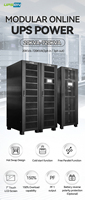 Onduleur Modulaire en Ligne 250 kVA 208/220 Vca Triphasé avec Batterie au Plomb et Protection Foudre, Modules d'Alimentation 25 kW pour Centre de Données IA