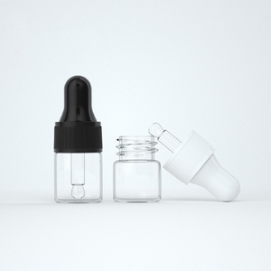 Wholesale Mini Clear Glass Dropper <strong>Bottle</strong> 1ml 2ml 3ml 5ml Glass <strong>Bottle</strong> With Dropper Cap for Serum Essential Oil Supplier - Product Image 2