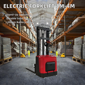 Semi-Electric <b>Forklift</b> 1000kg Load Capacity 1.3m/1.5m Lifting Height Lithium-Ion Battery 48V30AH 1220x685mm Fork Hydraulic Side - Product Image 2