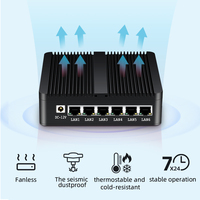 Router Firewall Sin Ventilador, Procesador Ce-leron J1900, Dispositivo de Red Linux Wifi Sim, 6 Puertos Ethernet, Mini Computadora Ubuntu