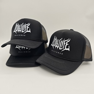 Gorra trucker de espuma con logo personalizado OEM, bajo MOQ, estilo OTTO, de alta calidad, con 5 paneles y malla trasera, snapback para hombre, estilo streetwear. - Product Image 2