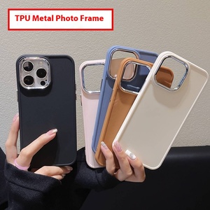 Custodie protettive per telefono cellulare in TPU di lusso in tinta unita semplici custodie protettive per <span class=keywords><strong>iPhone</strong></span> 15PRO 13 16/XR - Product Image 2
