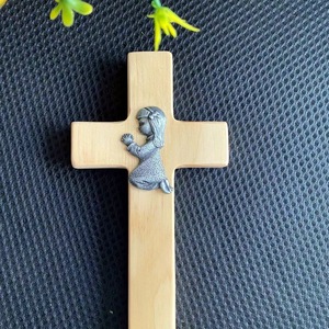 Croce della <span class=keywords><strong>parete</strong></span> di legno di gesus per il regalo di natale ortodosso cattolico figurine; Decorazione domestica religiosa ha dipinto gli utensili della chiesa per il ragazzo - Product Image 6