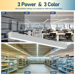 Lámpara LED de Tira Suspendida de Aluminio AC120-347V /DLC 3CCT IP20 de 5 Años de Garantía, Enlazable, para Escuelas y Supermercados - Product Image 2