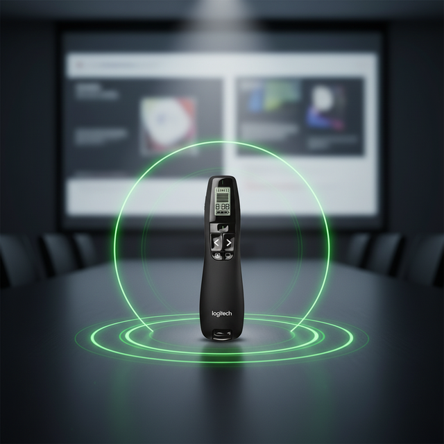 100% Original Logitech R800 2.4Ghz USB Wireless Presenter PPT Remote Control Flip Pen