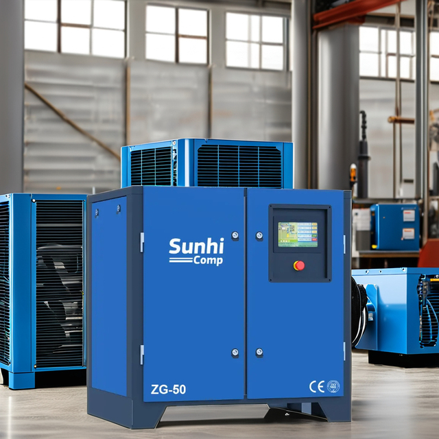 Best Factory-Direct New Industrial Automation Systems Packaging Machines Screw Air Compressor 220V/380V Direct-Driven