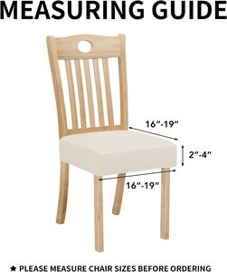 <span class=keywords><strong>Fundas</strong></span> <span class=keywords><strong>de</strong></span> Asiento Impermeables Estilo Cojín <span class=keywords><strong>para</strong></span> <span class=keywords><strong>Sillas</strong></span> <span class=keywords><strong>de</strong></span> <span class=keywords><strong>Comedor</strong></span>/Cocina, Juego <span class=keywords><strong>de</strong></span> 6 <span class=keywords><strong>Fundas</strong></span> Elásticas <span class=keywords><strong>para</strong></span> <span class=keywords><strong>Sillas</strong></span>, Extraíbles y Lavables a Máquina - Product Image 4