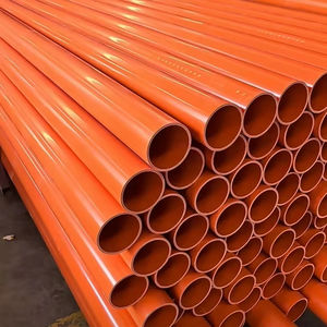Tuyau d'alimentation en CPVC Hainan Hongdi, gaine de protection de câble pré-encastrée haute tension, tuyau de conduit d'alimentation <span class=keywords><strong>125</strong></span>, tuyau de communication en <span class=keywords><strong>PVC</strong></span>-C - Product Image 1