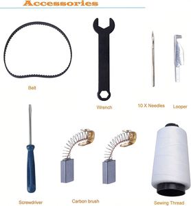 Machine de fermeture de sacs de riz industrielle portable 1500-1800 aiguilles, scelleuse de sacs de riz en peau de serpent 10500 tr/min 1500W, entraînement manuel pour sachets - Product Image 3