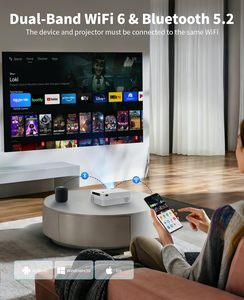 Projecteur LED 4K pour cinéma maison, projecteur numérique à ultra courte focale pour projection murale TV - Product Image 5