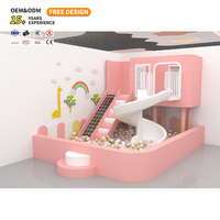 Parc d'attractions intérieur pour enfants : équipement de jeu souple, trampoline écologique, bac à sable et toboggan pour centre commercial, en bois et acier inoxydable
