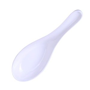 Five Harmony White Melamine Spoons Imitation Porcelain Hotel Restaurant Commercial Use - Product Image 5