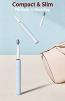 Brosse à dents électrique sonique pour adultes, poils souples, rechargeable par USB, multi-modes, avec emballage personnalisé