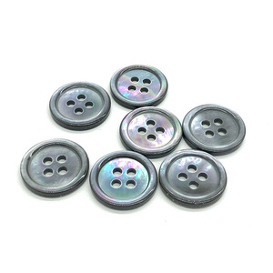 Natural Pearl Shell <strong>Button</strong> Round <strong>Tortoiseshell</strong> 4-Holes <strong>Button</strong> with Smooth Delicate Finish Available in 20mm and 17mm Sizes - Product Image 6