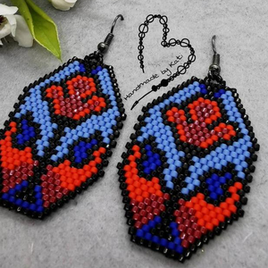 <b>Black</b> beaded earringsHandmade Happiness - Product Image 1