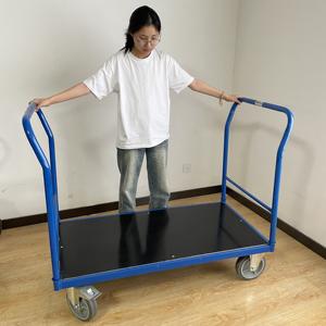 Support OEM personnalisable <span class=keywords><strong>Heavy</strong></span> <span class=keywords><strong>Duty</strong></span> 500 KGs Charge Warehouse Hand Truck avec quatre roues <span class=keywords><strong>Trolley</strong></span> 500 KG Capacité - Product Image 2