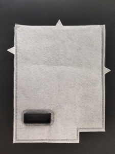 Pièce intérieure de voiture coussin de dossier de siège TPU 3D tissu sandwich maille tissu sac de ventilation haute fréquence machine de soudage et de découpe - Product Image 4